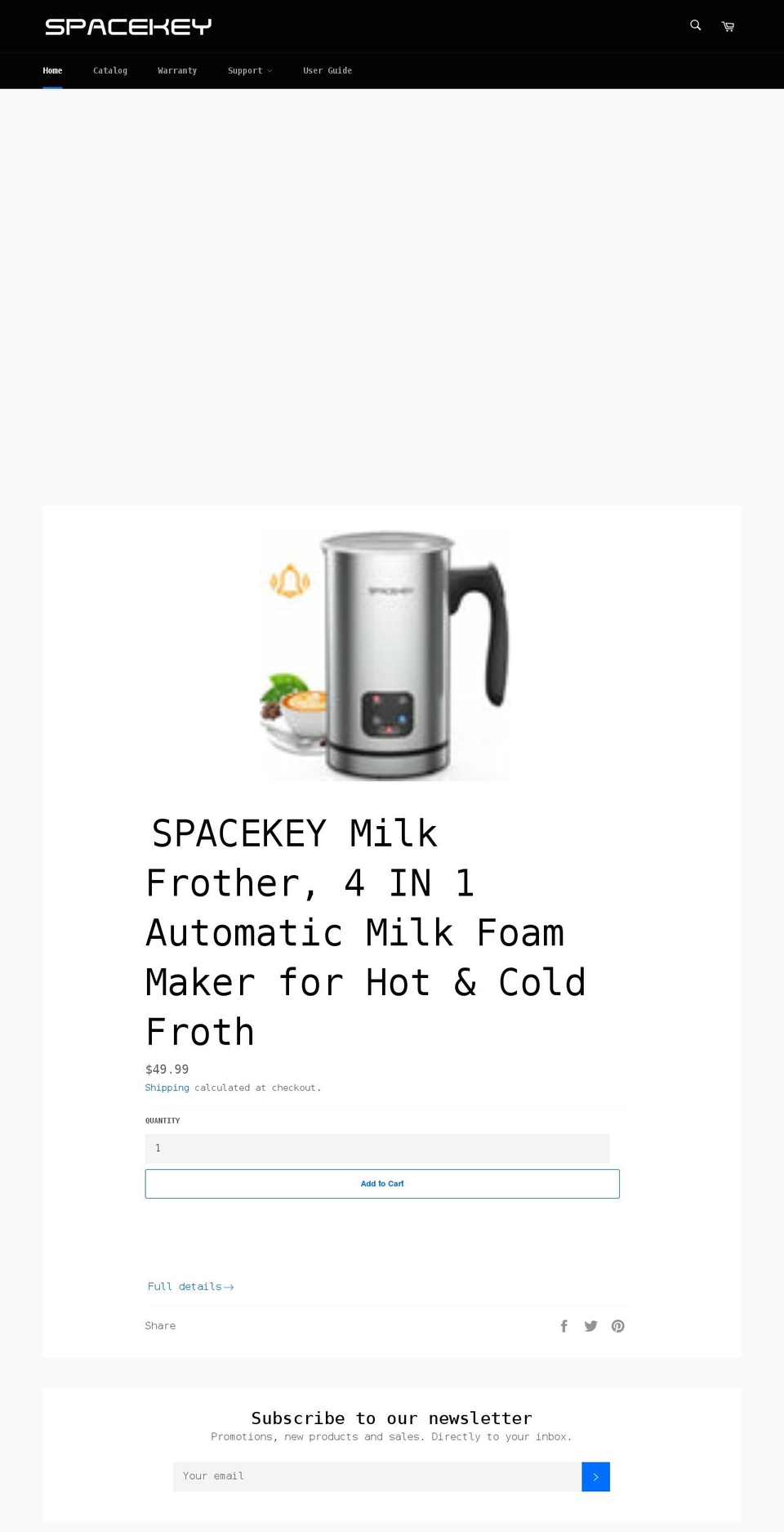 spacekeyshop.com shopify website screenshot