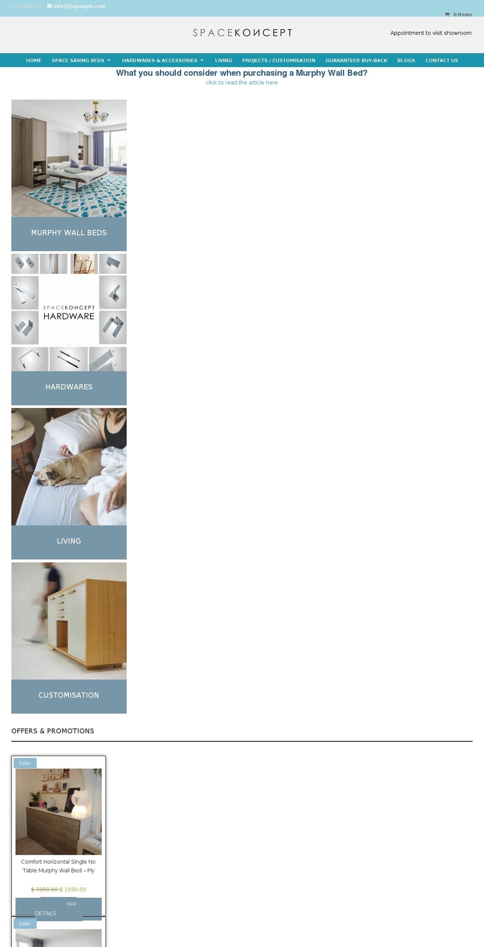 spacekoncept.com — Shopify storefront screenshot