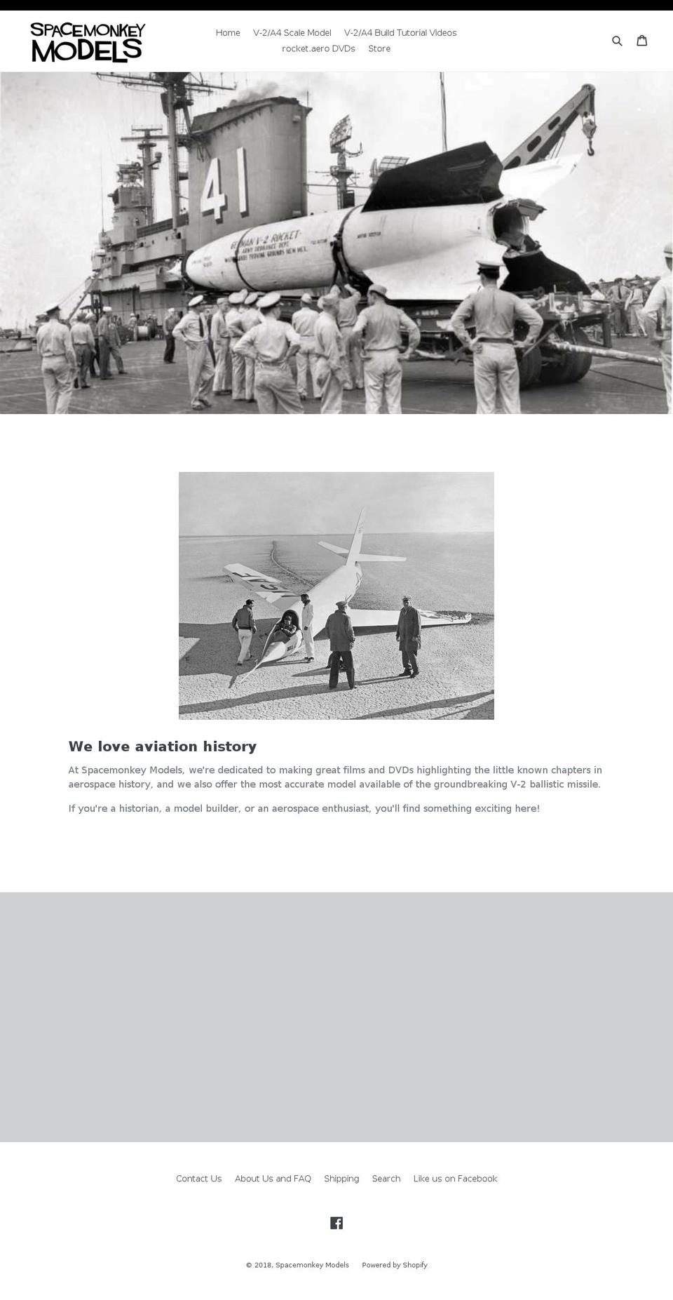 spacemonkey-models.com — Shopify storefront screenshot