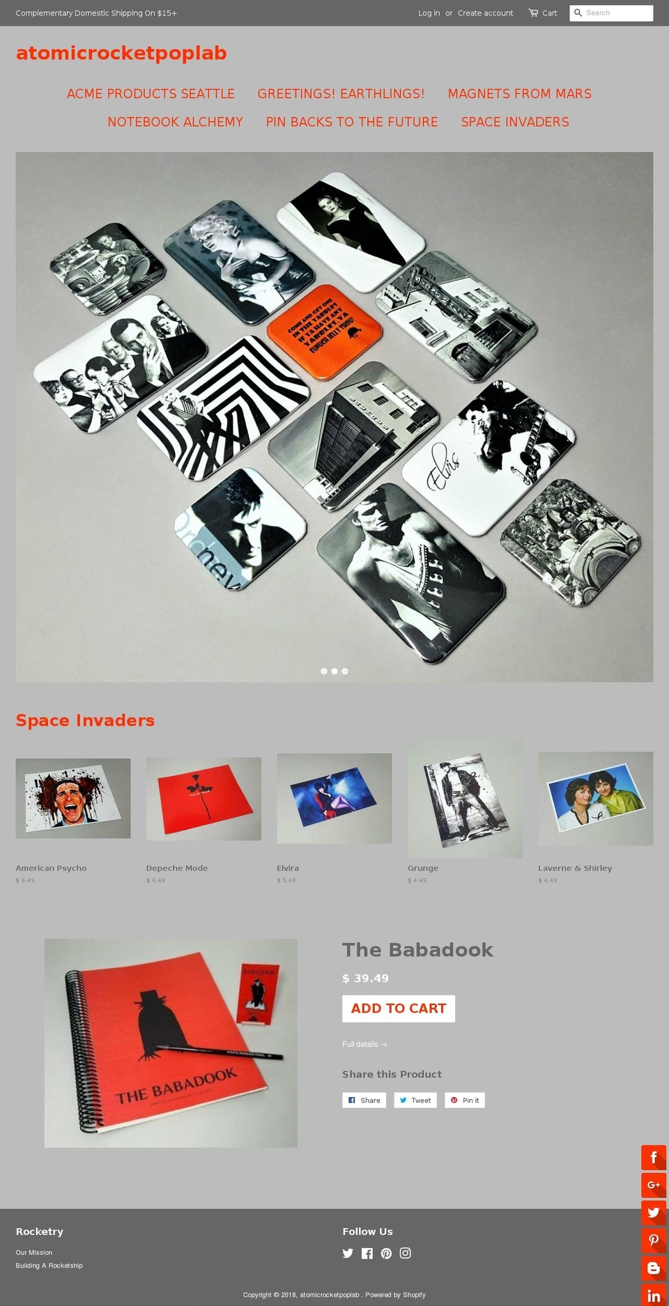 spaceodditys.com shopify website screenshot