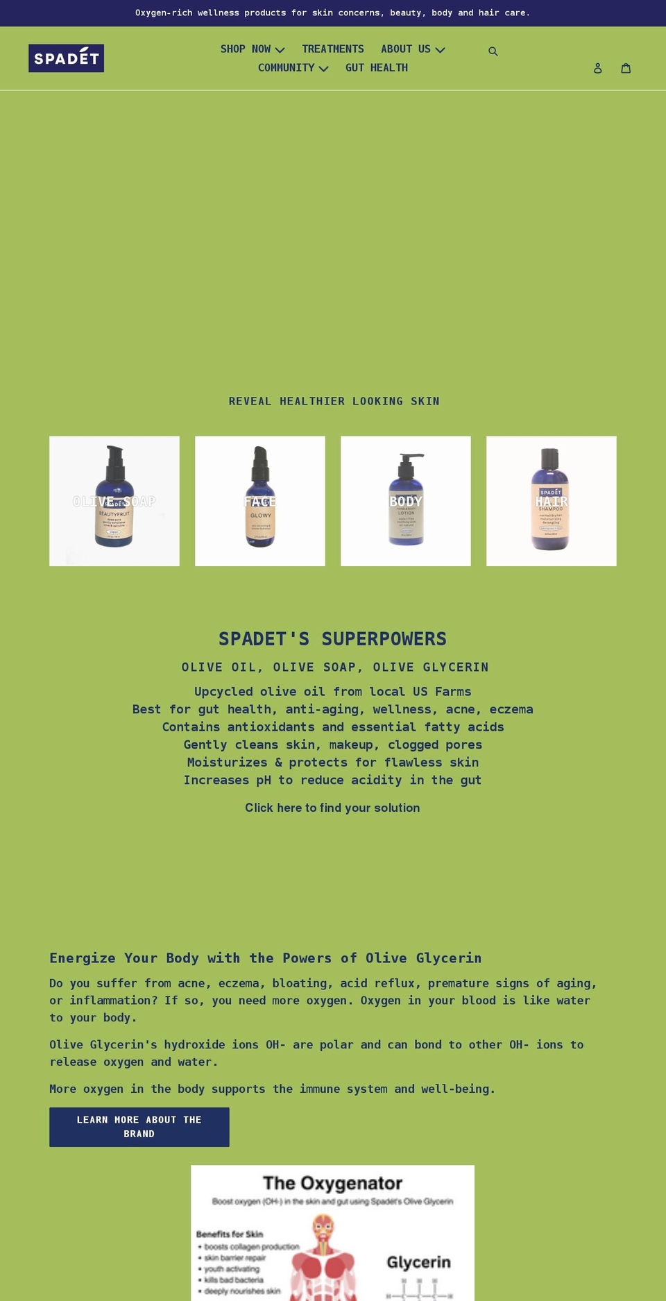 spadet.com shopify website screenshot