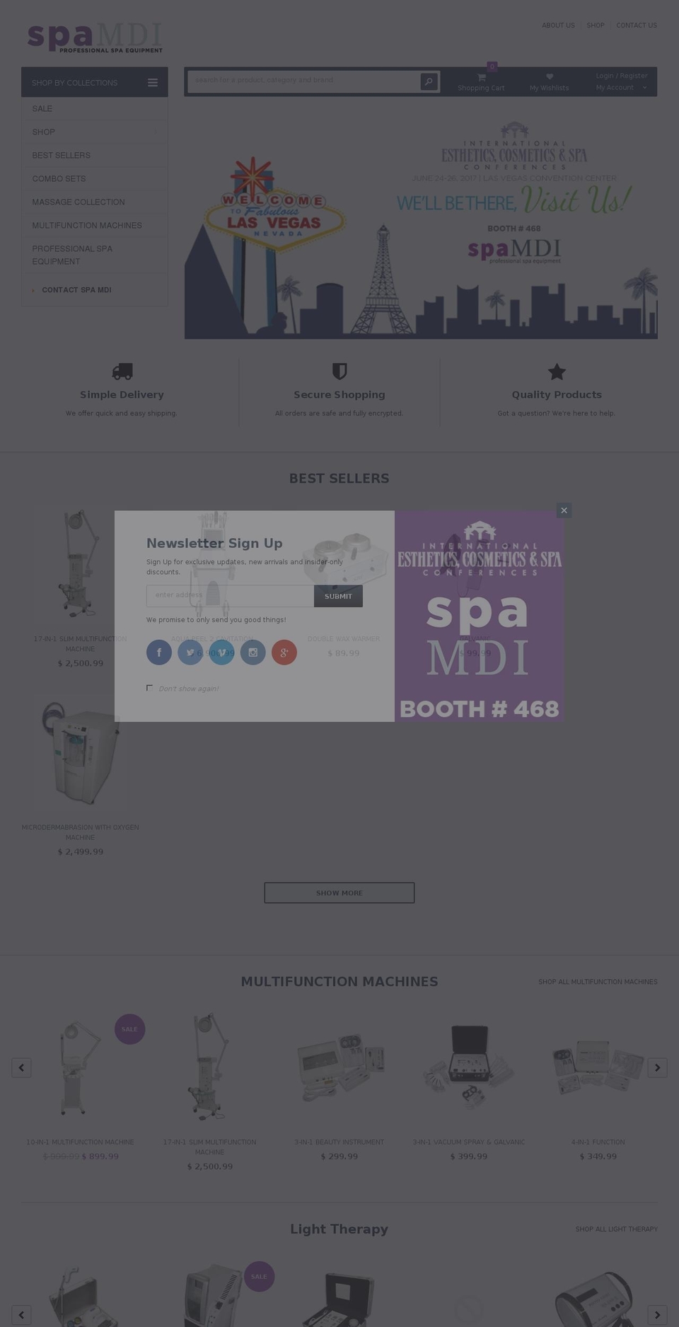 spaMDI@minimart Shopify theme site example spaequipmentsale.com