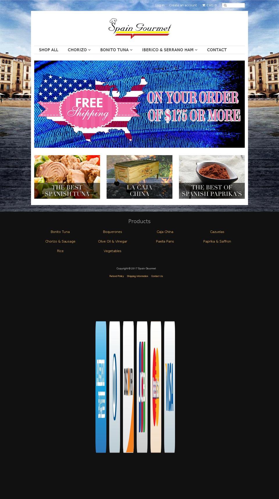 spaingourmet.com shopify website screenshot