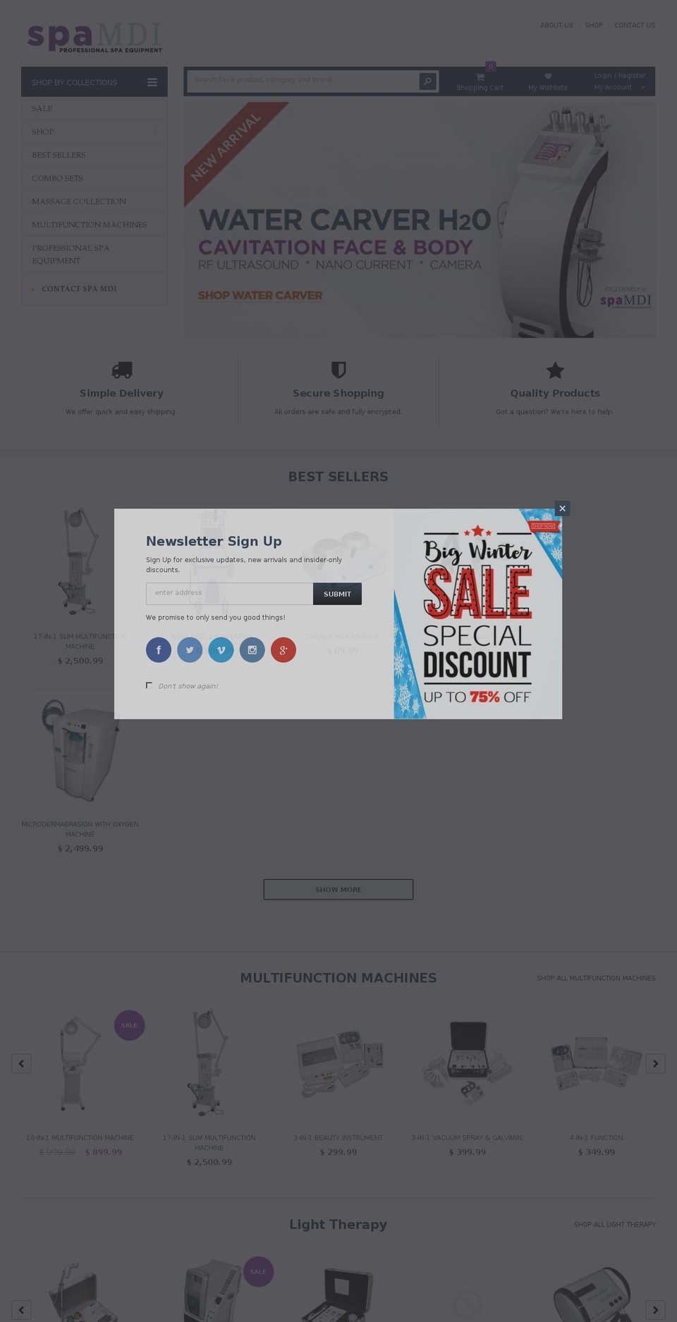 spamdi.com shopify website screenshot