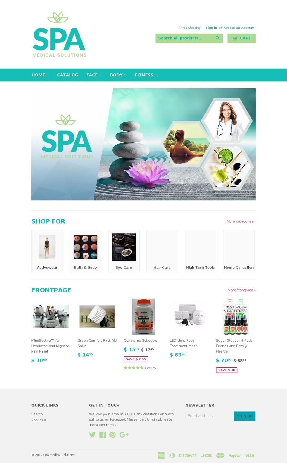 spamedicalsolution.com shopify website screenshot