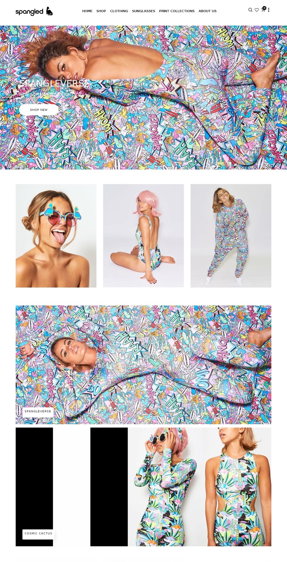 spangled.co.uk shopify website screenshot