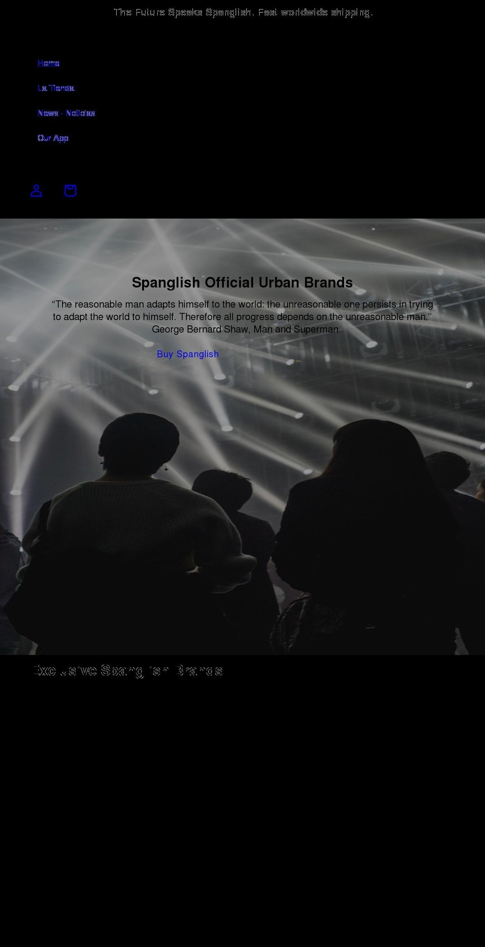 spanglish.ca shopify website screenshot