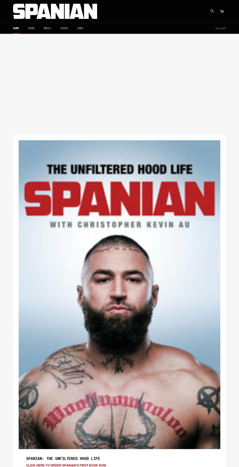 spanianofficial.com shopify website screenshot