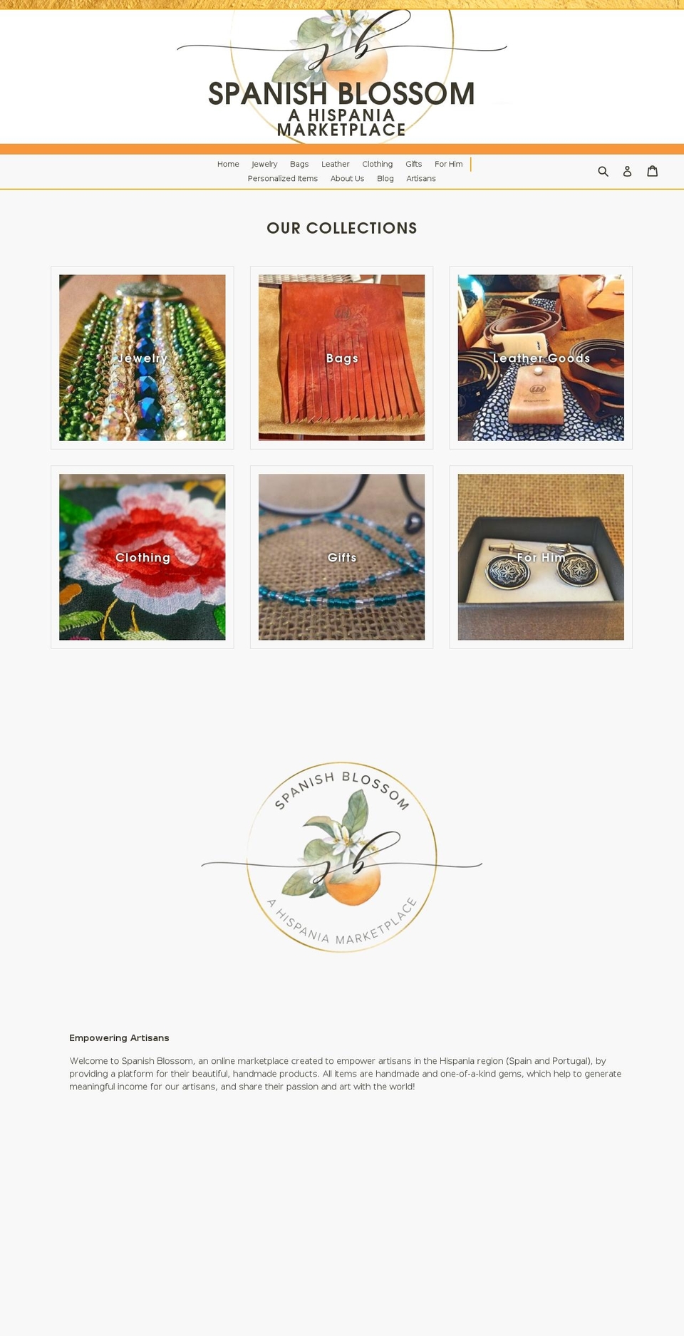 spanishblossom.com — Shopify storefront screenshot