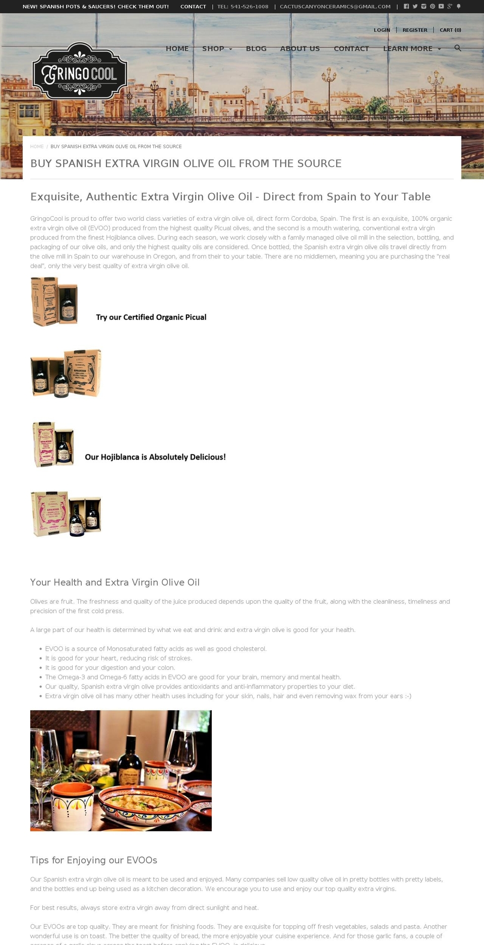 spanishevoo.com — Shopify storefront screenshot