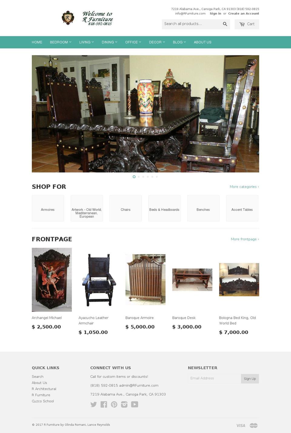 spanishrevivalhome.com shopify website screenshot