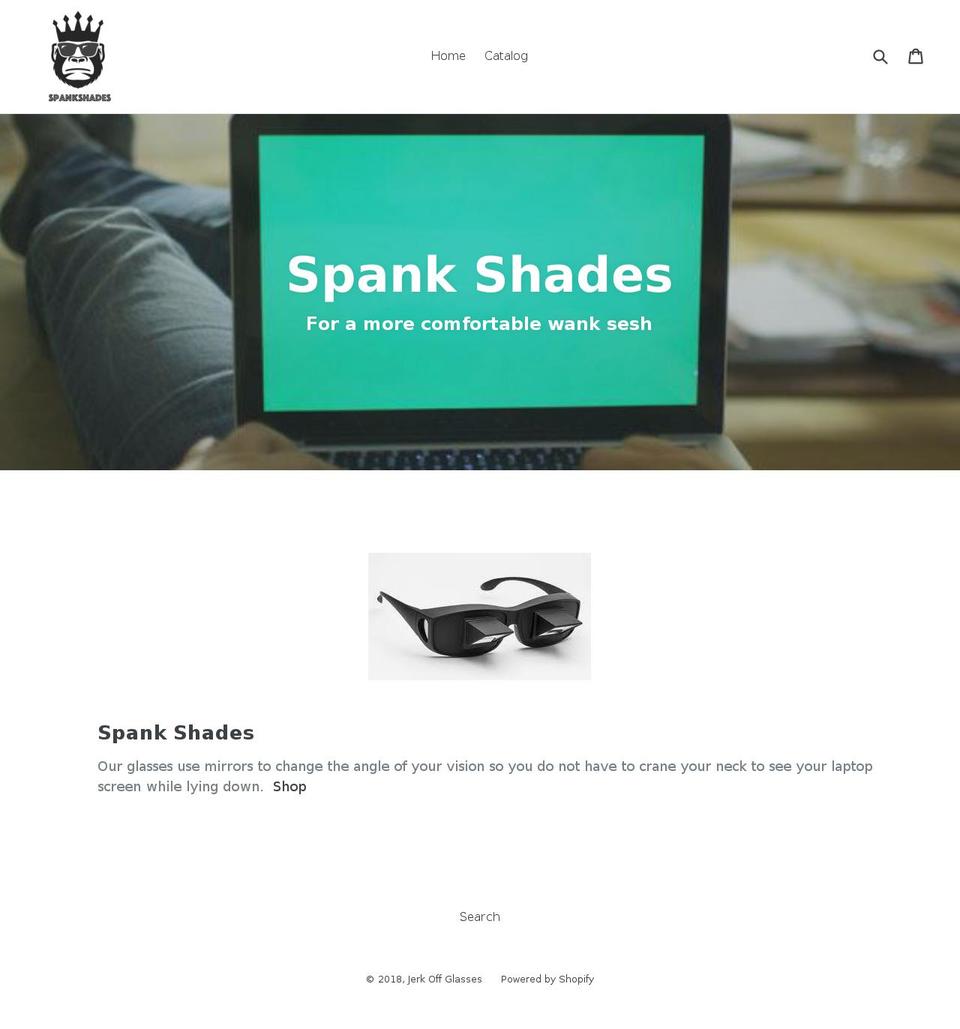 spankshades.com — Shopify storefront screenshot