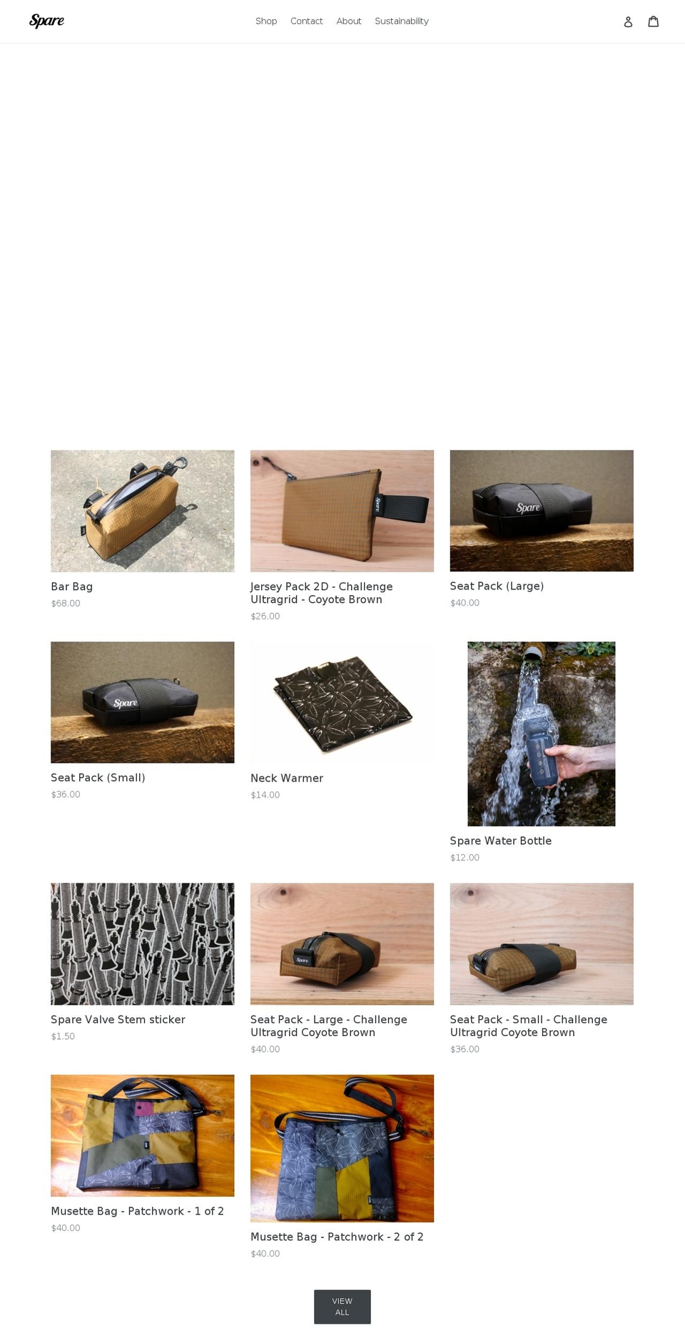 sparebrand.com shopify website screenshot