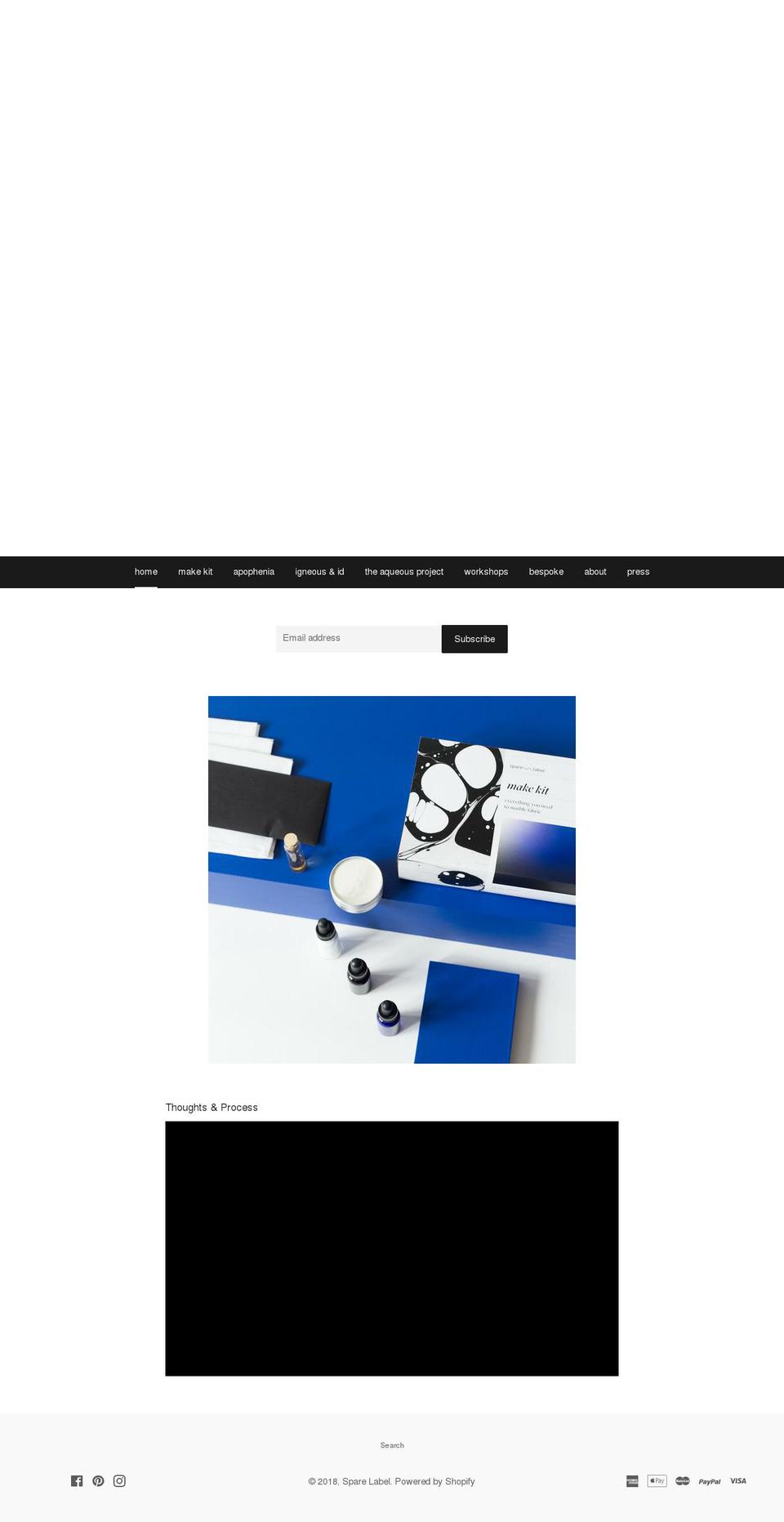 sparelabel.com — Shopify storefront screenshot
