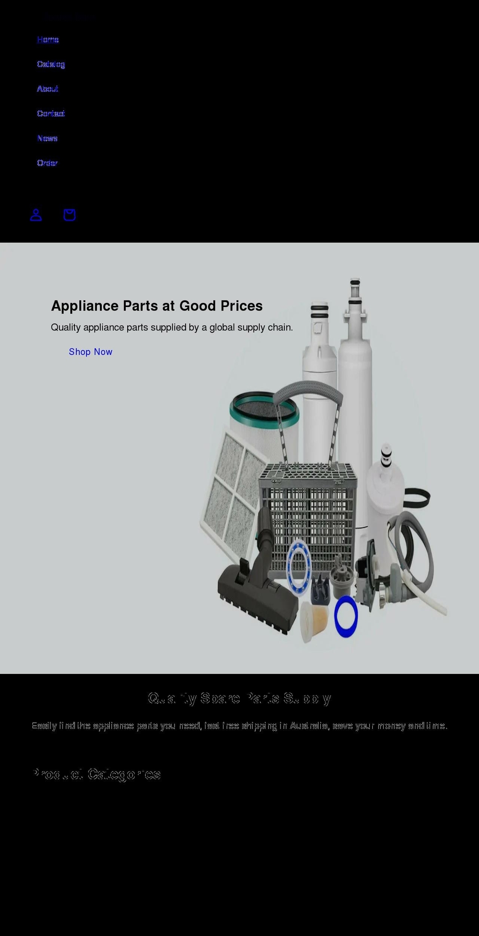 sparesbarn.com shopify website screenshot