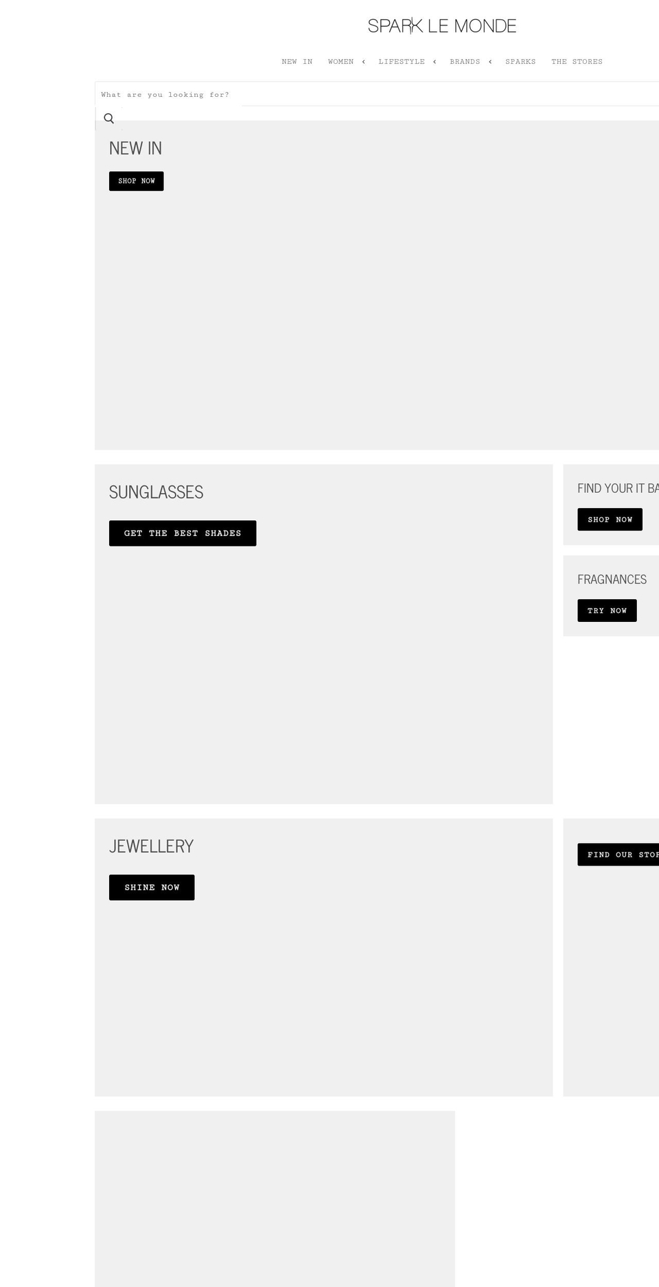 spark-le-monde.com — Shopify storefront screenshot