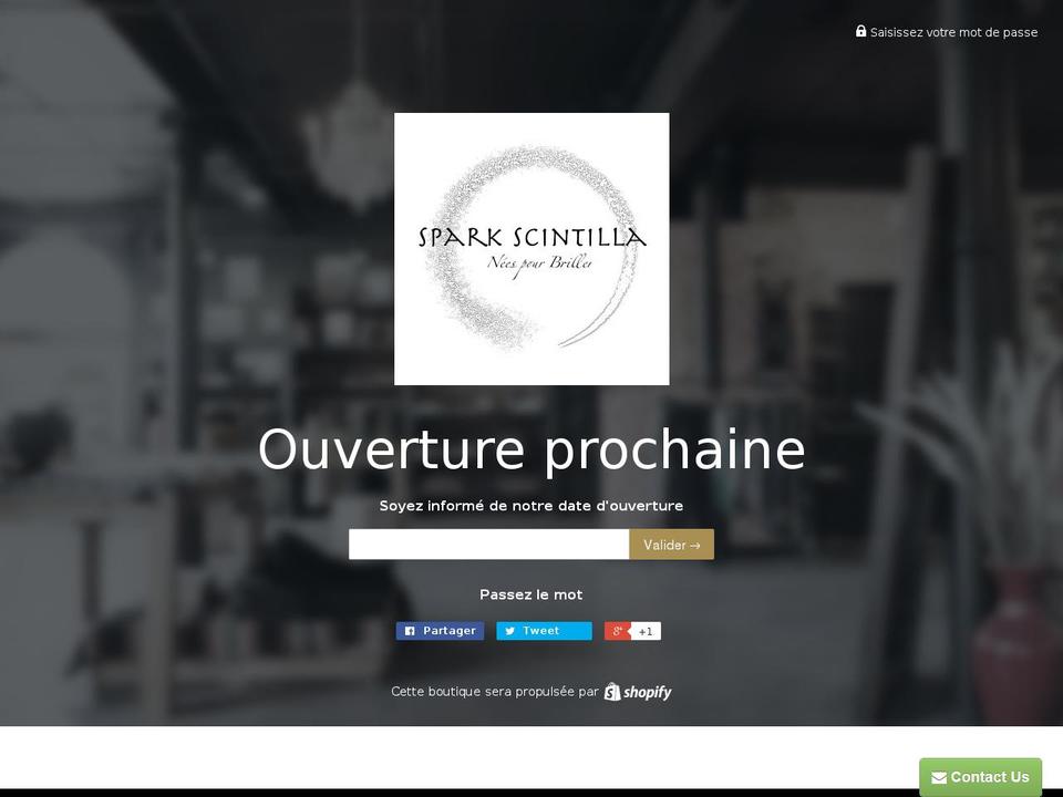 spark-scintilla.paris shopify website screenshot