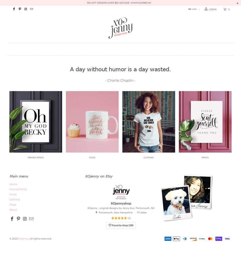 Jennifer's XOjenny Modified Turbo - March 29, 2018 Shopify theme site example sparkandjoy.com