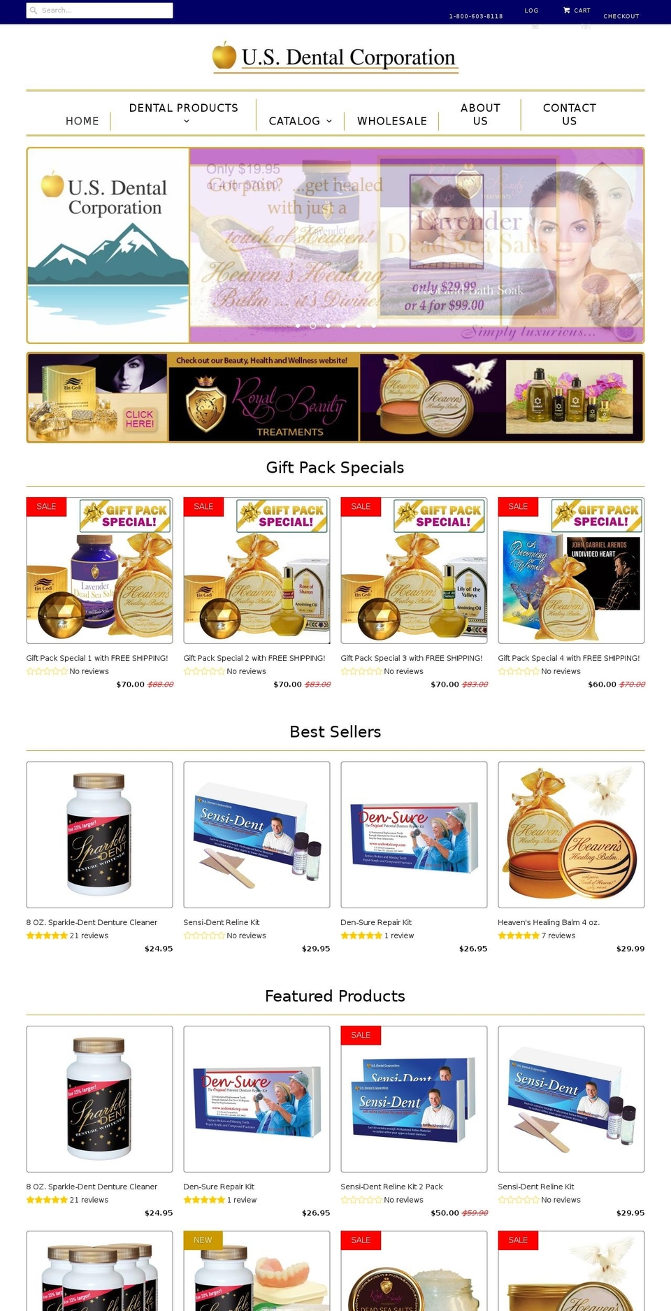sparkle-dent.com — Shopify storefront screenshot