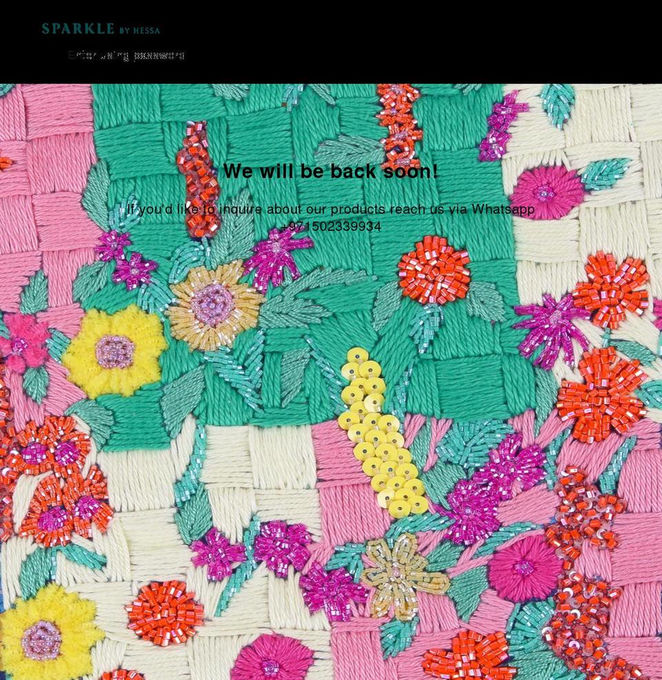 sparklebyhessa.com — Shopify storefront screenshot