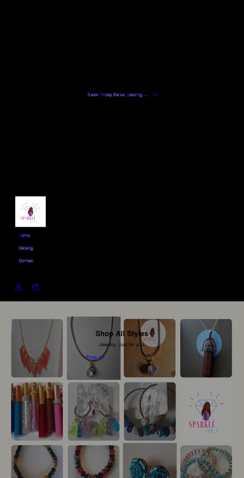 sparklebyj.com shopify website screenshot