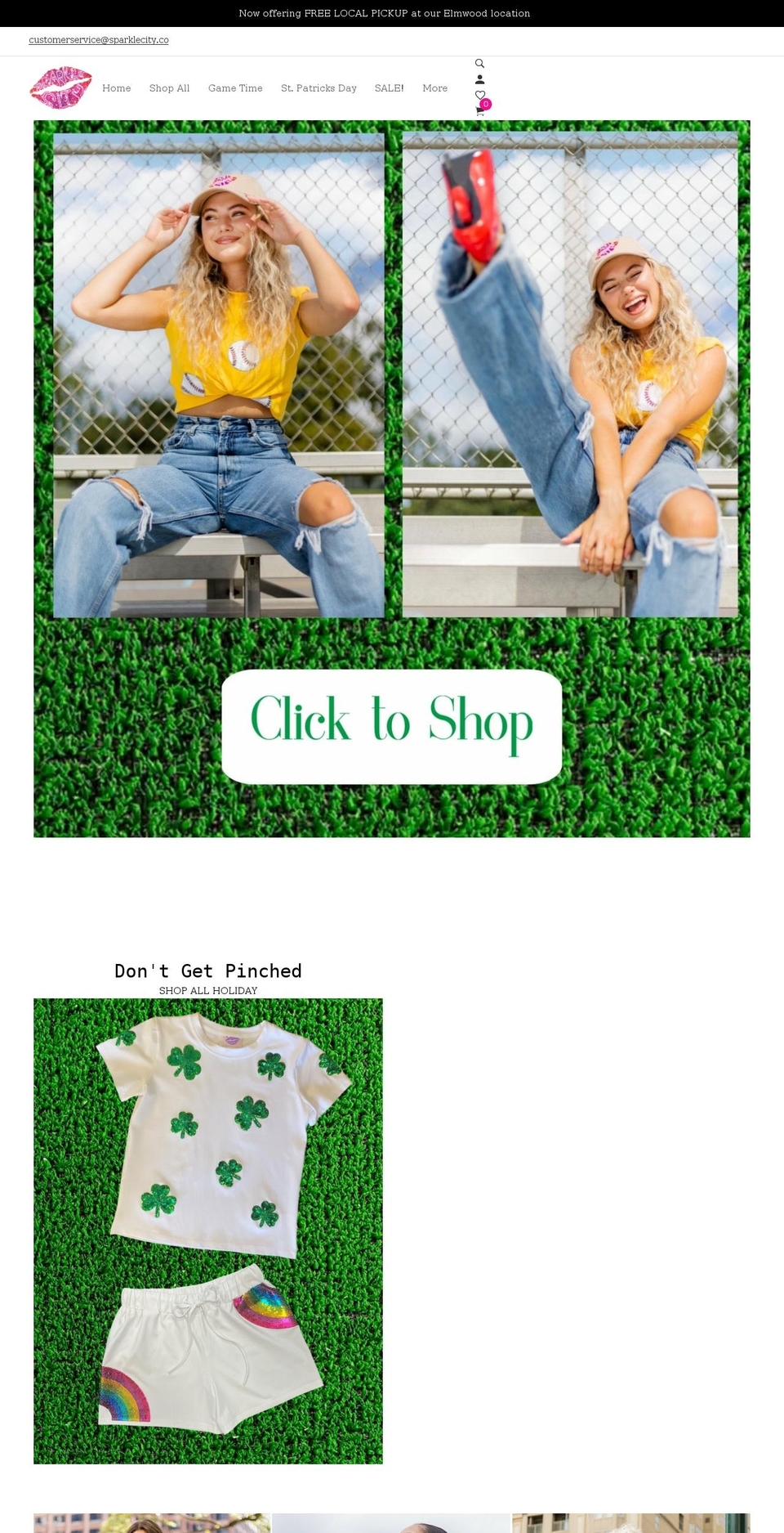 sparklecity.com shopify website screenshot