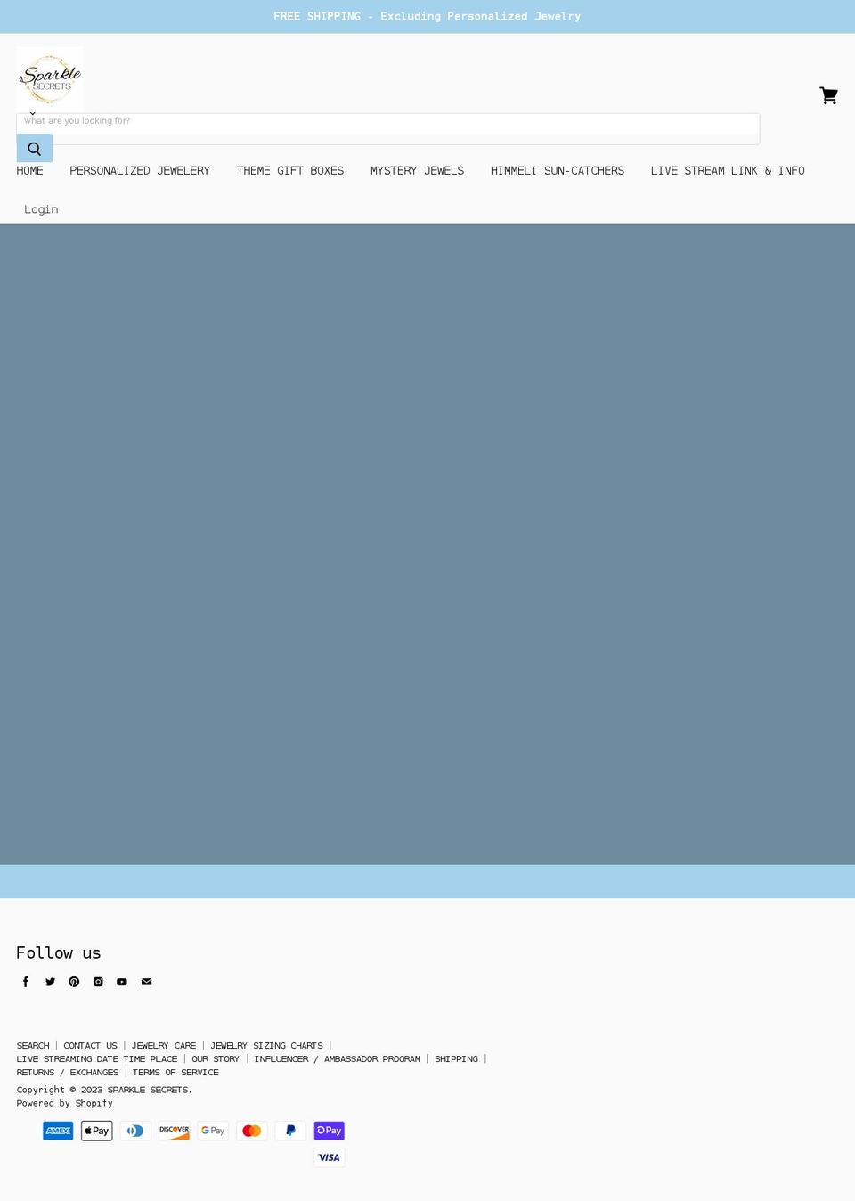 sparklesecrets.com shopify website screenshot