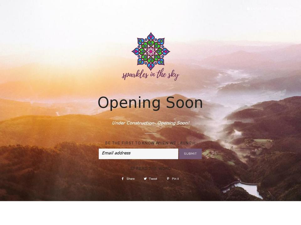 sparklesinthesky.com — Shopify storefront screenshot