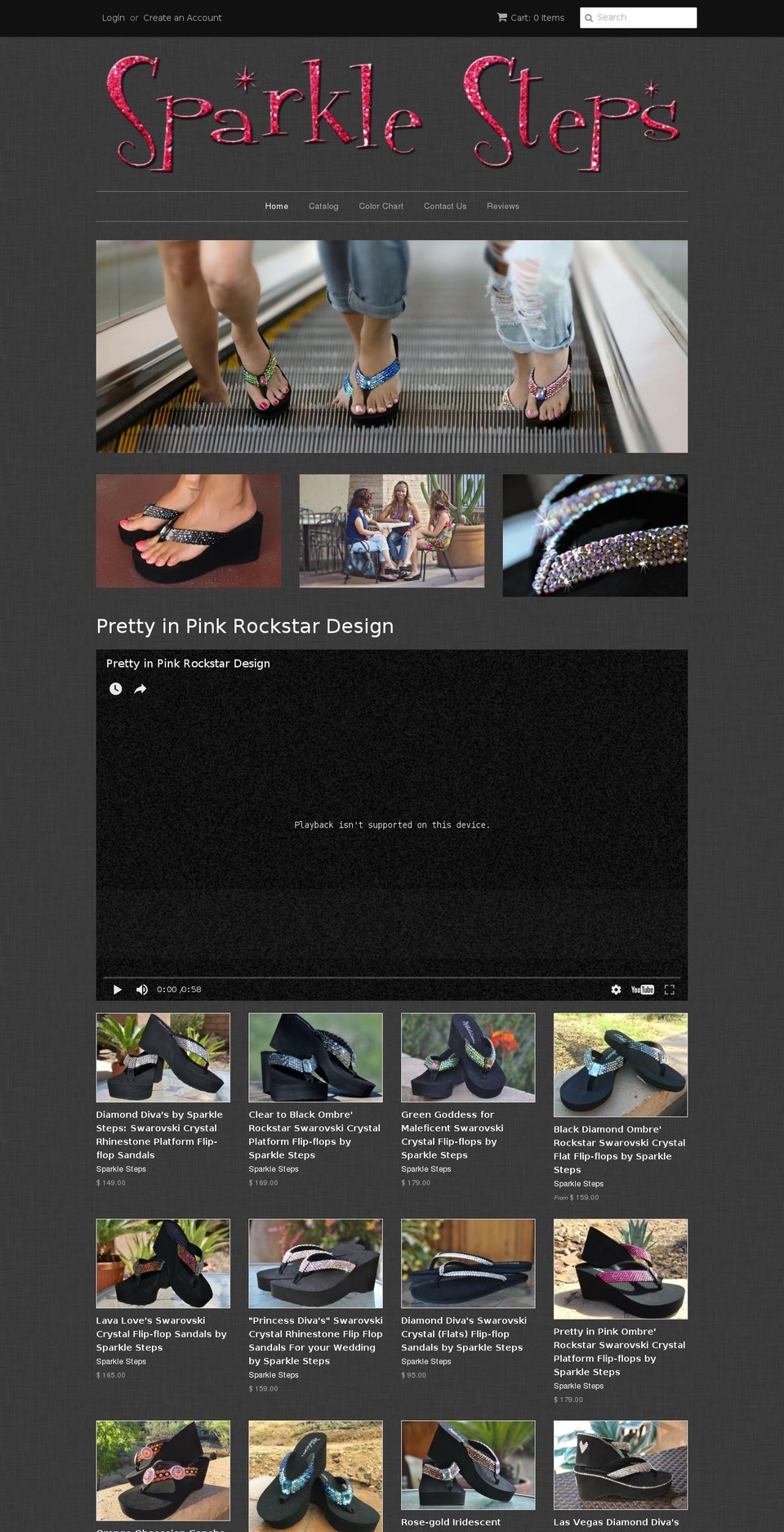 sparklesteps.com shopify website screenshot