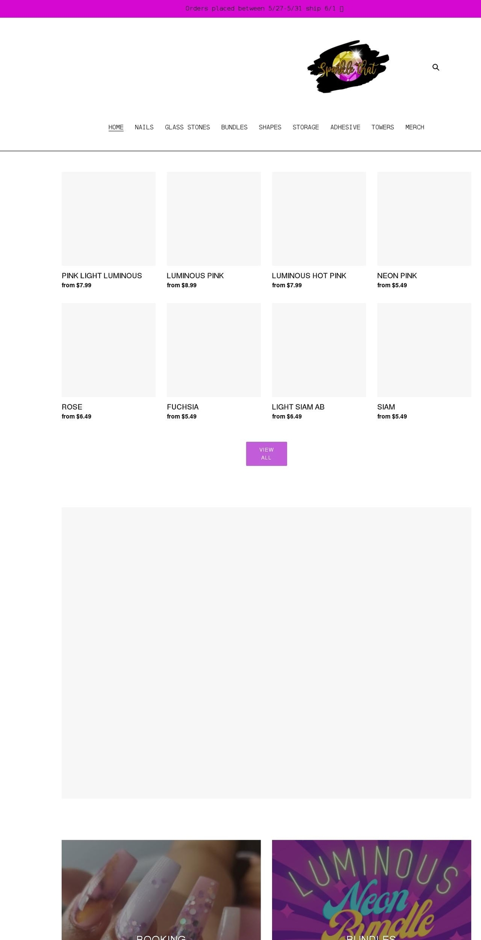 sparklethat.com shopify website screenshot