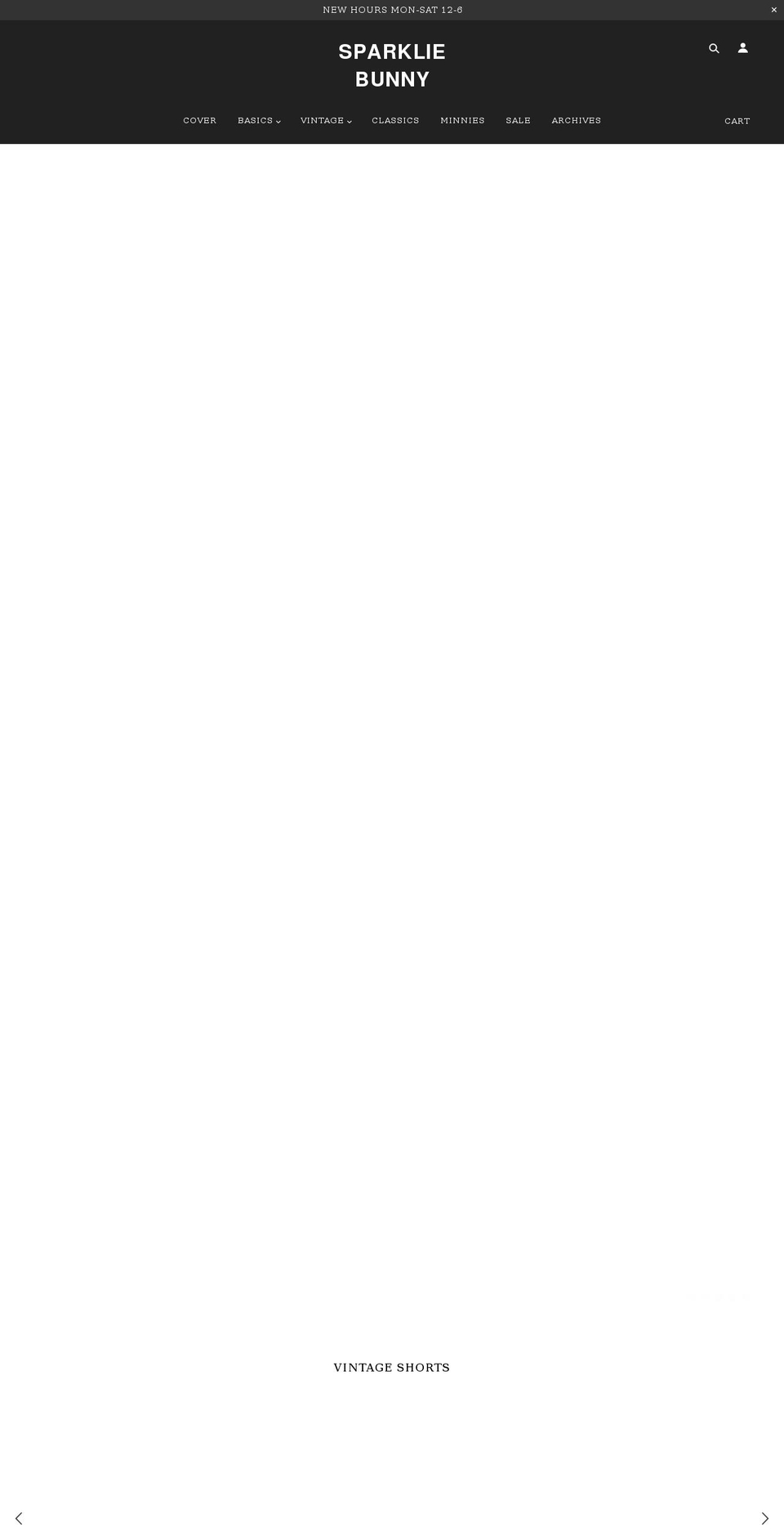 sparkliebunny.com — Shopify storefront screenshot