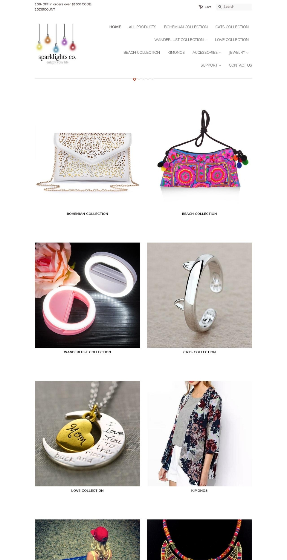 sparklightsco.com — Shopify storefront screenshot