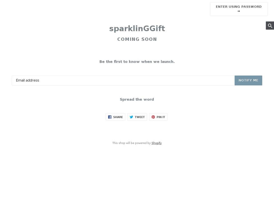 sparklinggift.com — Shopify storefront screenshot