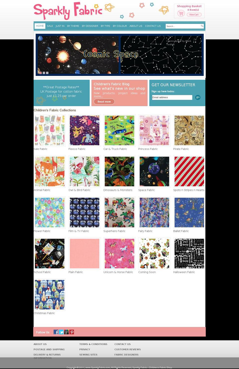 new-sparklyfabrics Shopify theme site example sparklyfabric.com