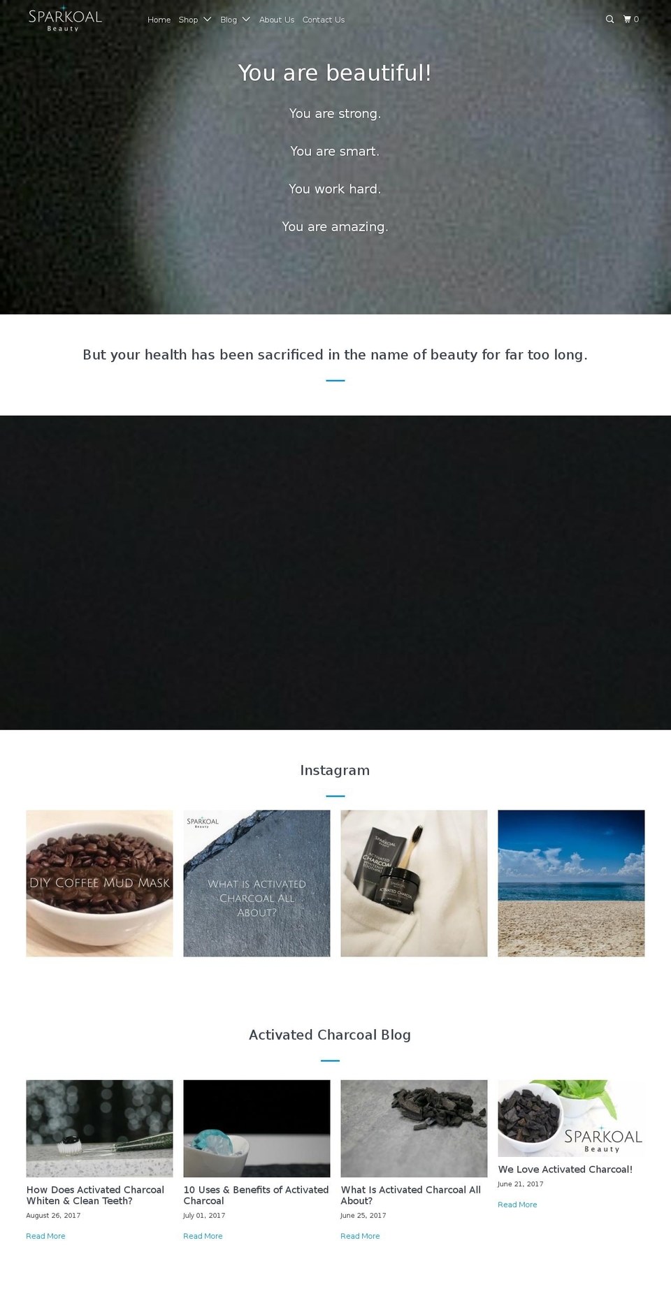 sparkoal.com — Shopify storefront screenshot