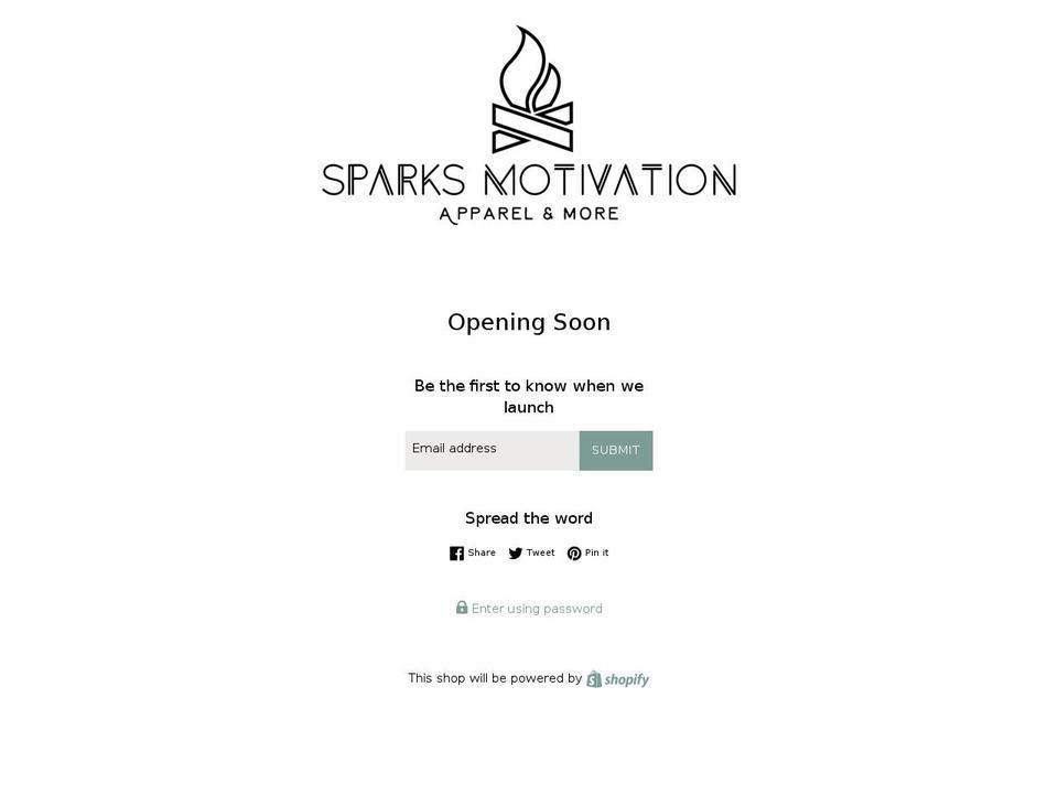 sparksmotivation.com — Shopify storefront screenshot
