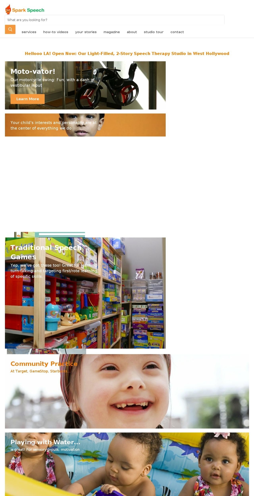 sparkspeech.com — Shopify storefront screenshot