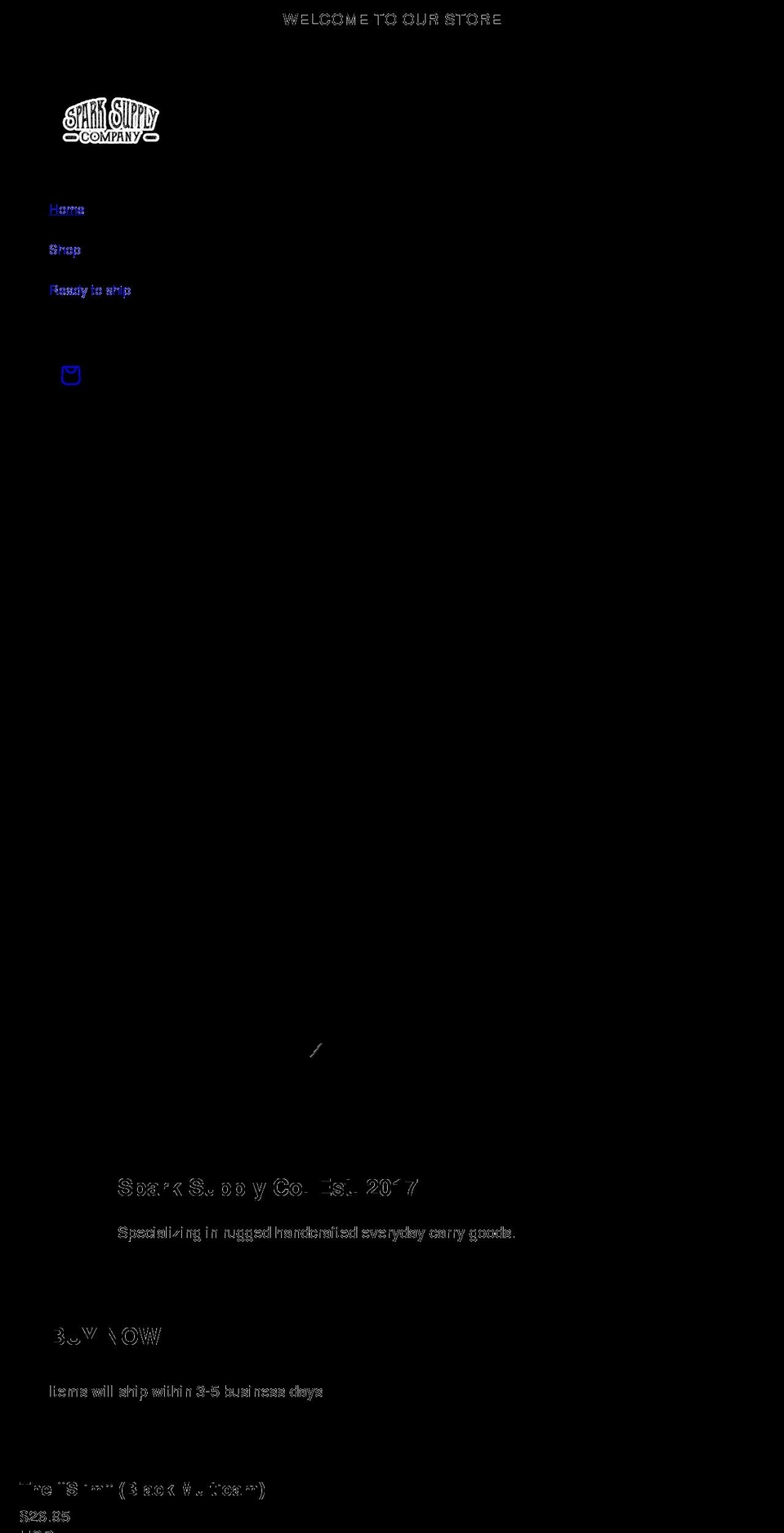 sparksupplyco.com shopify website screenshot
