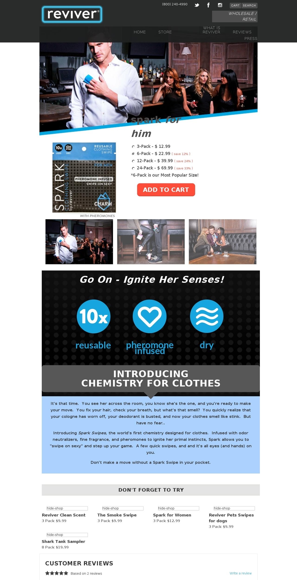 sparkswipes.com shopify website screenshot