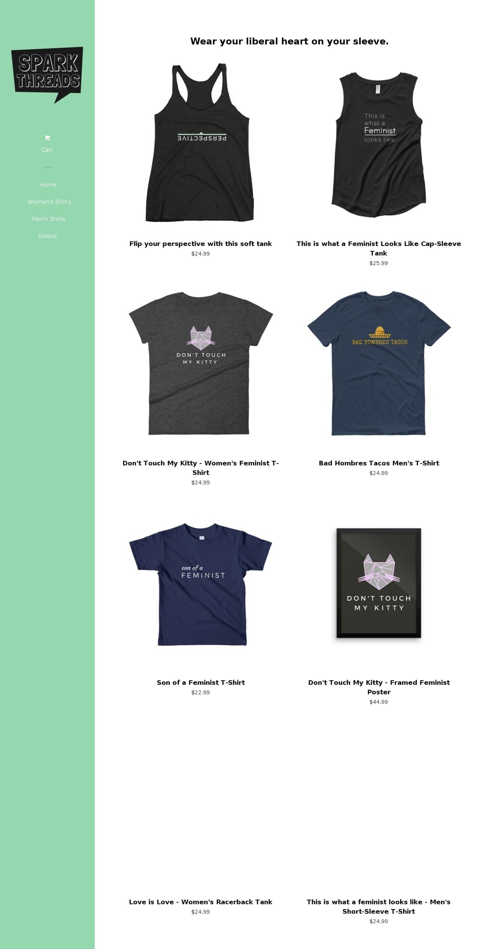 sparkthreads.com — Shopify storefront screenshot