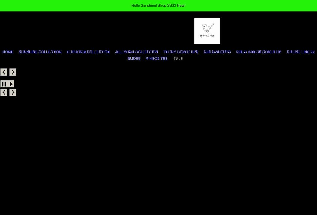 sparrowkidsny.com shopify website screenshot