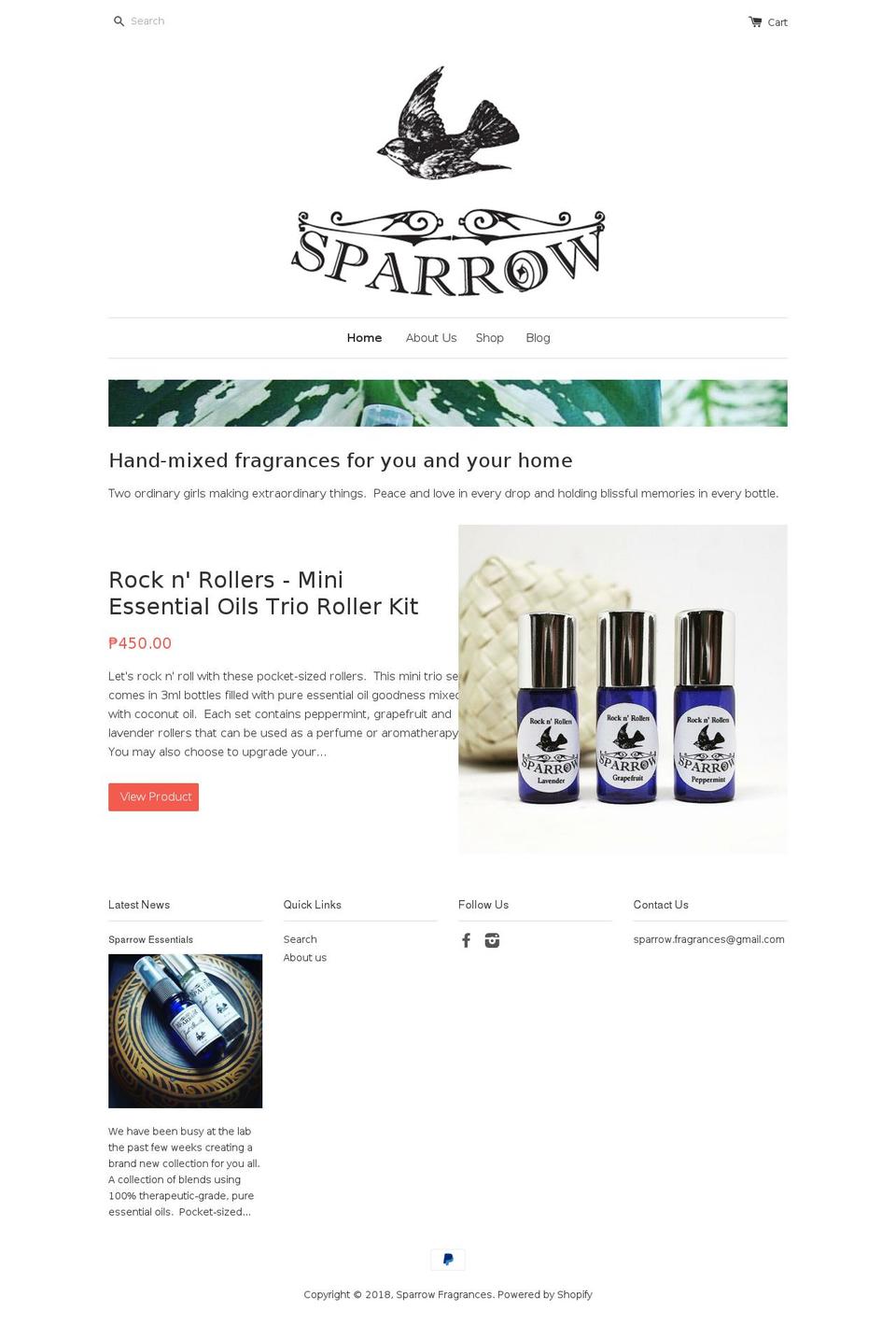 sparrowph.com shopify website screenshot