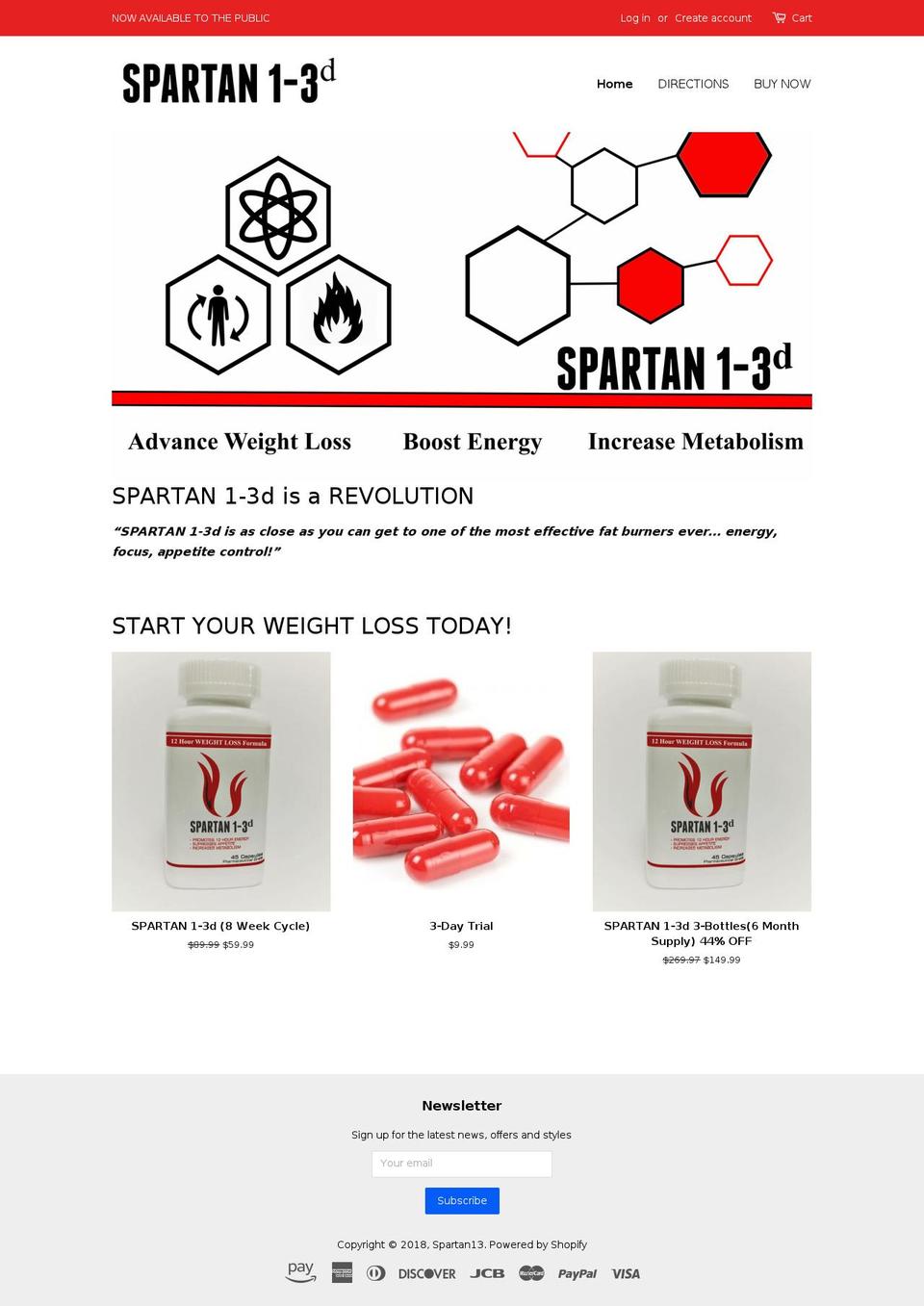 spartan13.com shopify website screenshot