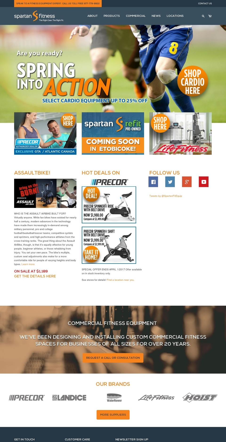 spartanfitness.ca shopify website screenshot