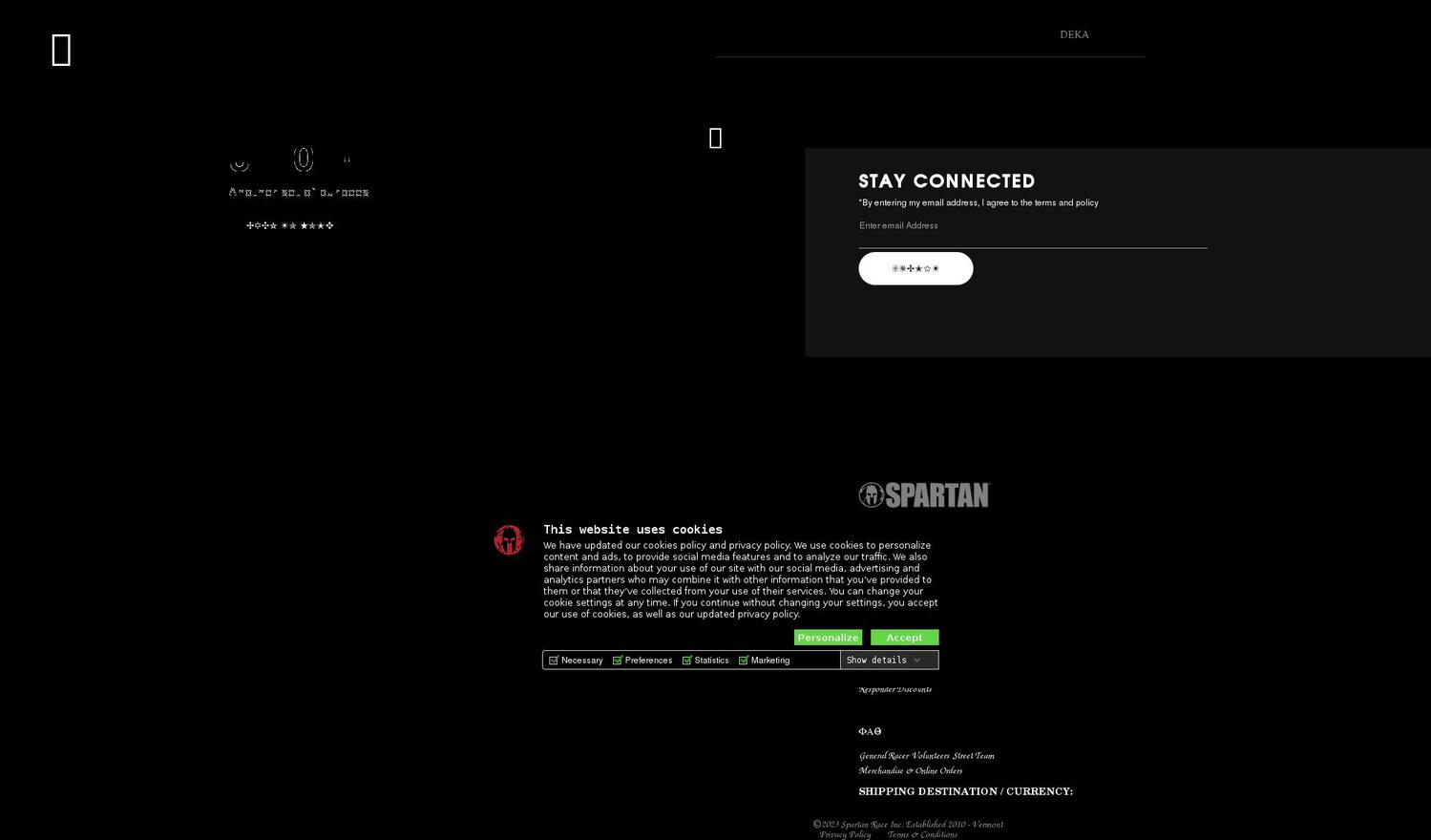 spartanocc.com — Shopify storefront screenshot