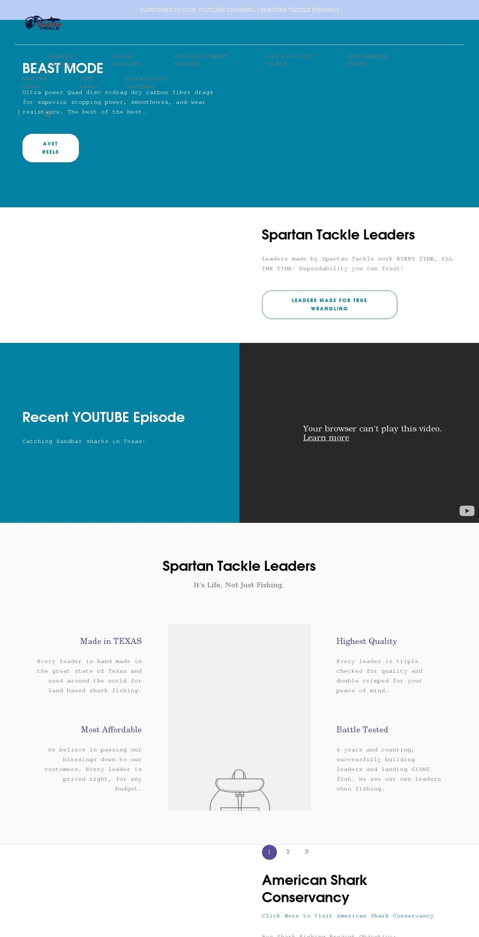 spartantackle.com shopify website screenshot