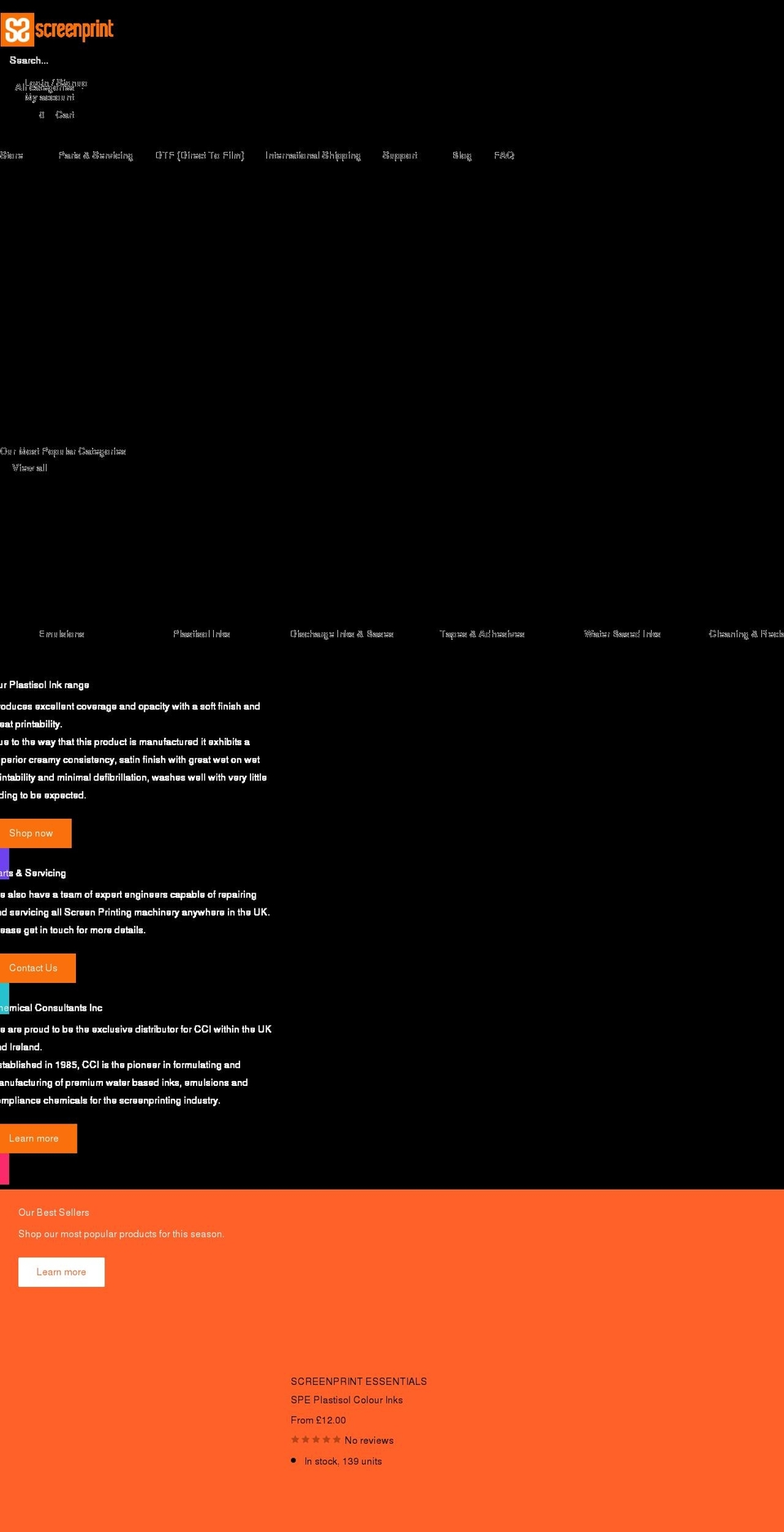 spe-online.co.uk shopify website screenshot