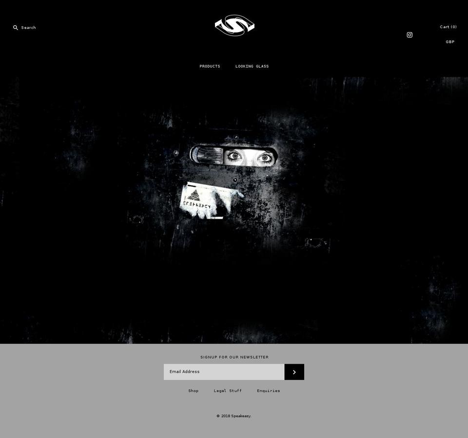 speakeasys.store shopify website screenshot