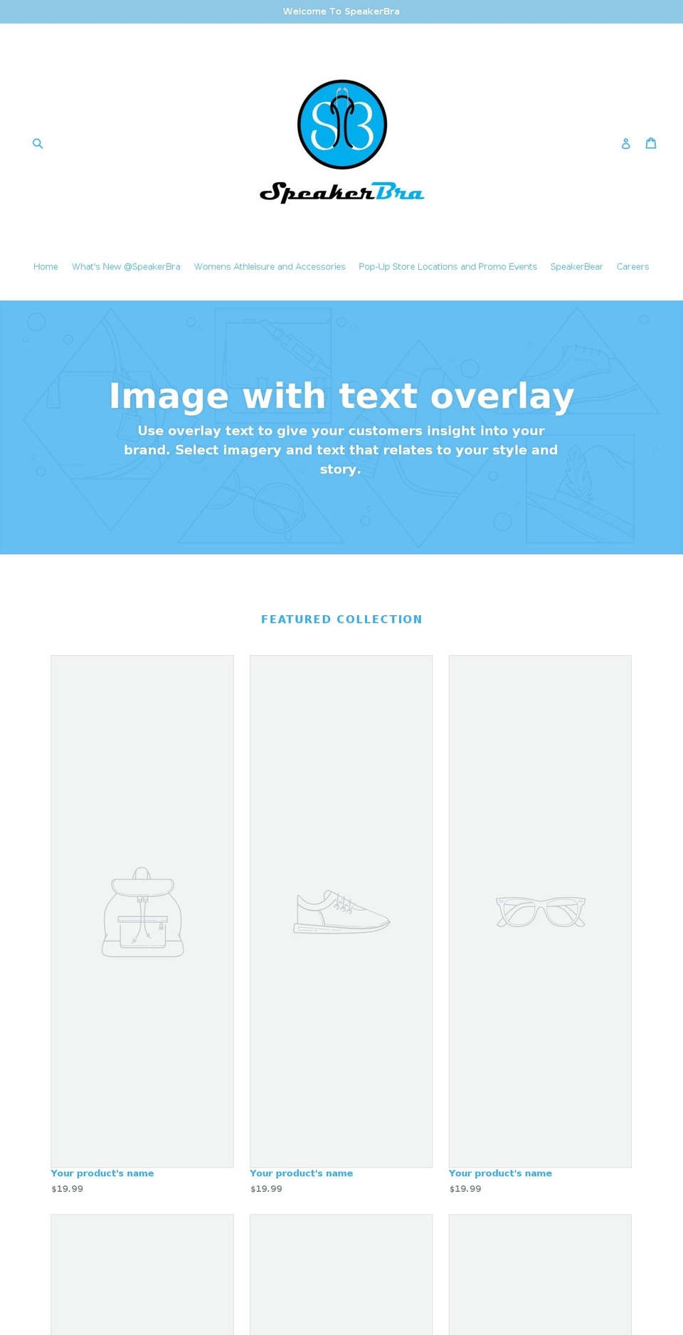 speakerbra.com — Shopify storefront screenshot
