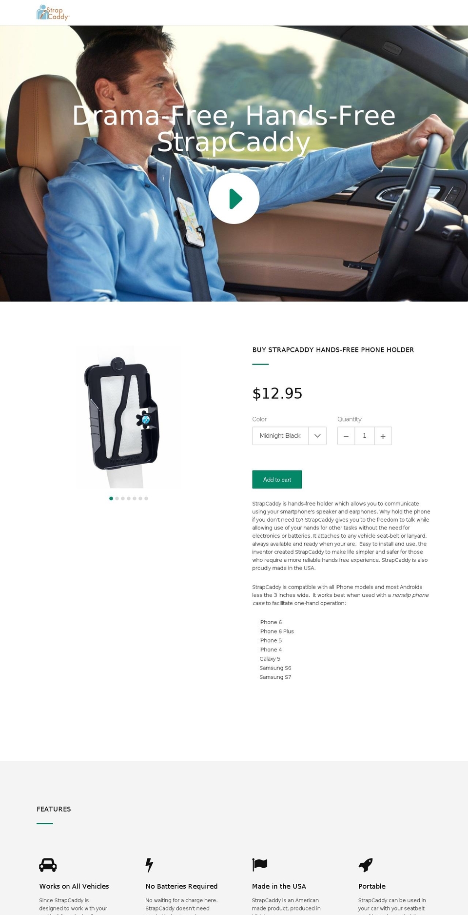 speakercaddy.com shopify website screenshot